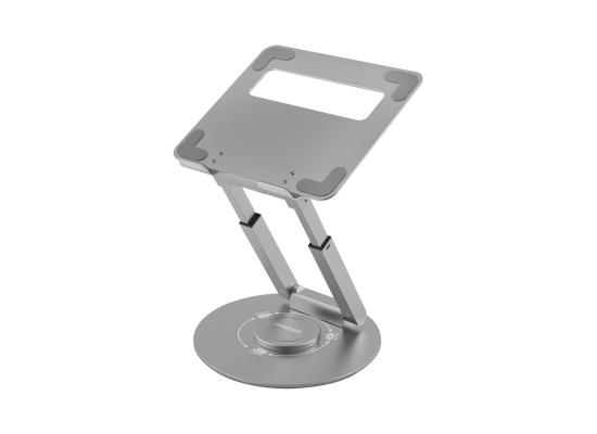 Promate DeskMate-6  Adjustable Laptop Stand, with Anti-Slip Pads, 360-Degree Rotation
